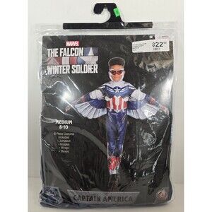 New Disney Marvel Avengers Captain America Halloween Costume Boys M 8 - 10